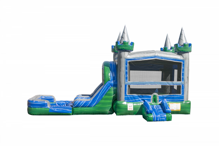 $350 Emerald Castle Combo Dual Slide W/Hoop Wet Use