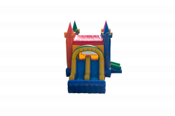 $335 Bounce Castle Combo Dual Slide W/Hoop Dry Use